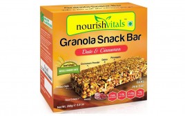 NourishVitals Granola Snack Bar Date & Cinnamon  Box  250 grams